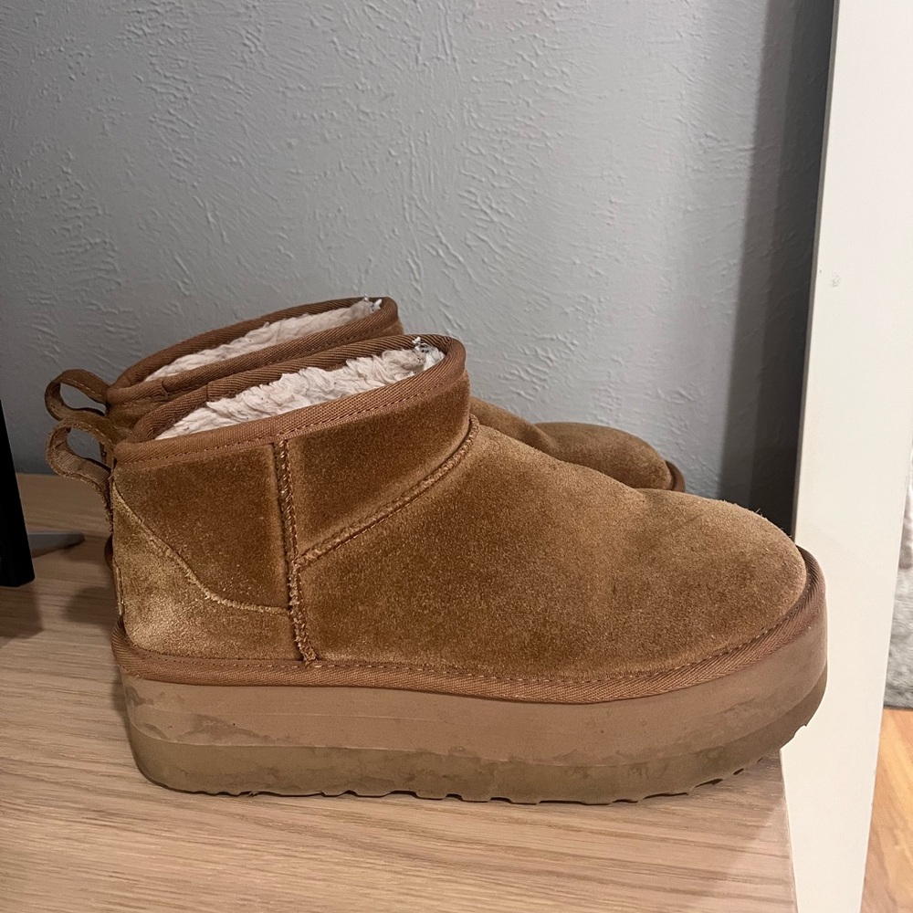 UGG Tan Suede Slippers